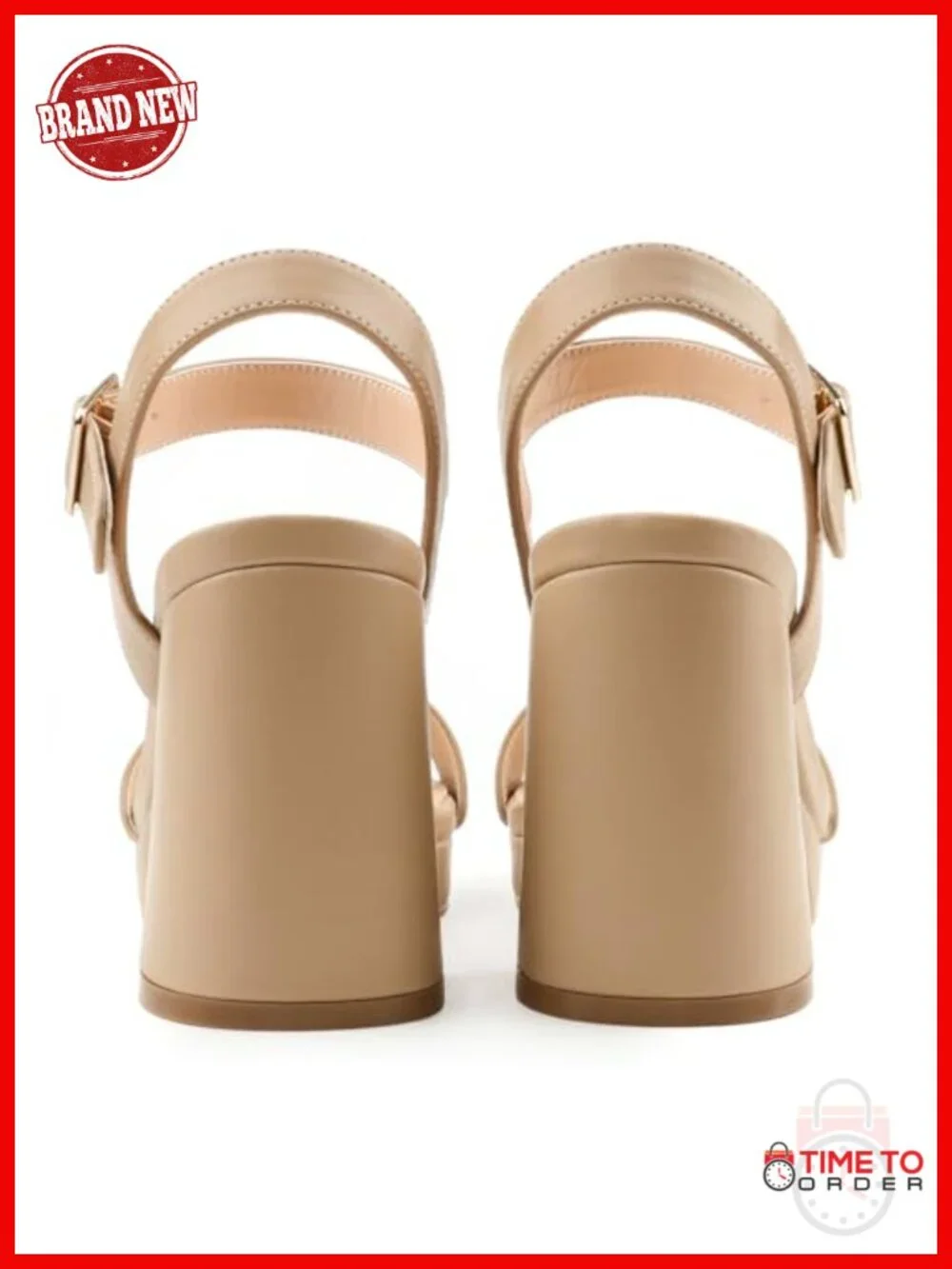 Women's Chunky Block Heel Platform Sandals with Adjustable Ankle Strap